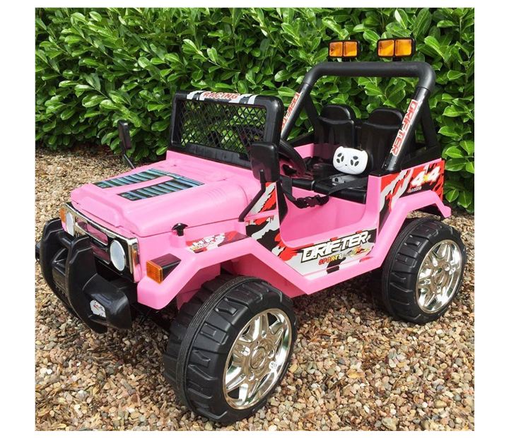 Kids Electric Jeep. 4x4 ride on for kids in Pink - Ride On Toys from ChildWood Play