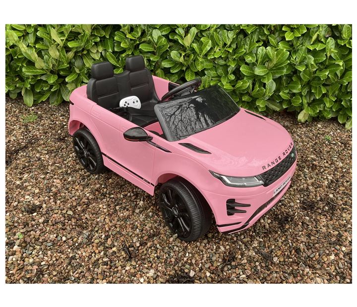 12v Licensed Range Rover Evoque Ride on Jeep 4 Wheel Drive - Pink - Ride On Toys from ChildWood Play