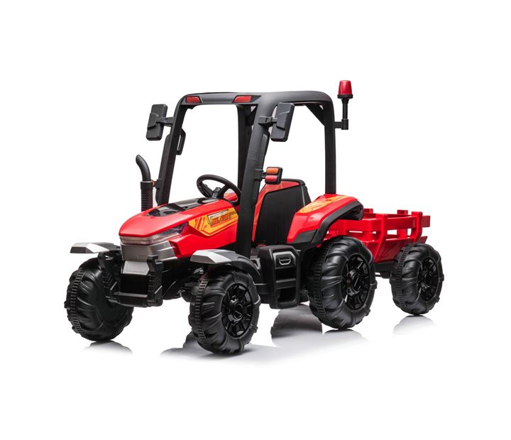 AgriRider Pro™ 24V Electric Ride-On Tractor & Trailer Red - Ride On Toys from ChildWood Play