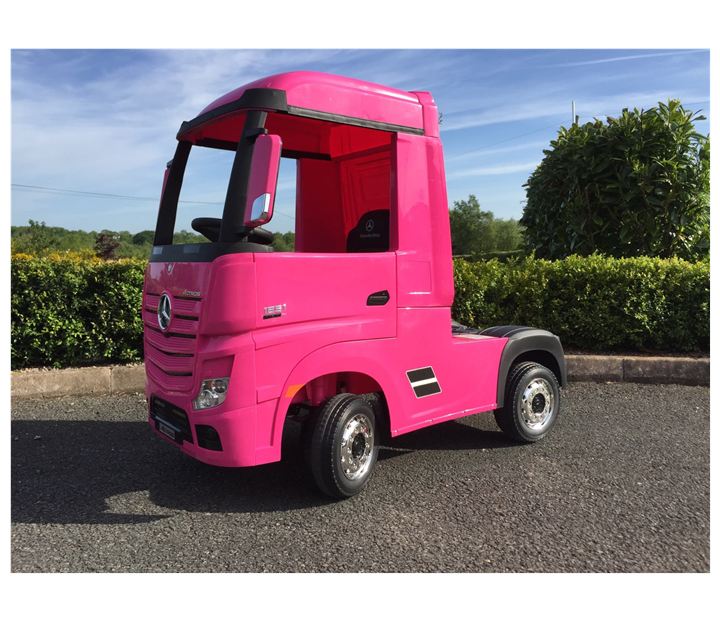 Licensed Mercedes-Benz Actros 4WD 24V* Ride On Lorry - Pink - Ride On Toys from ChildWood Play