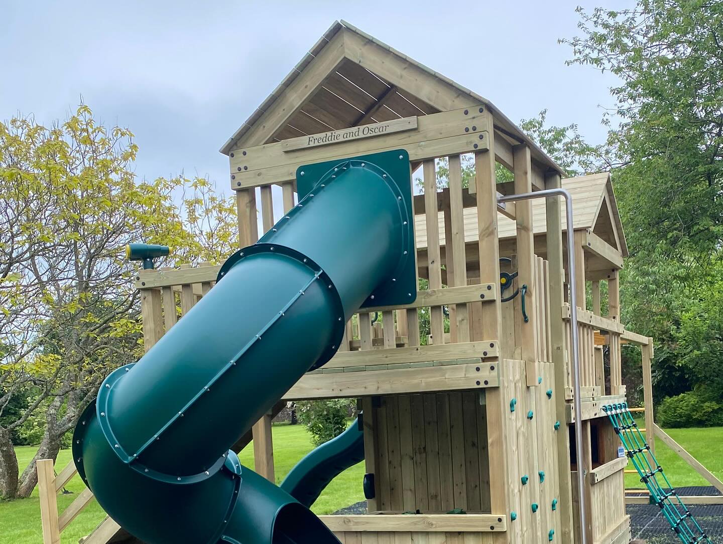 7ft Tube Twist Tunnel Slide for Climbing Frames  Heavy-Duty Outdoor Spiral Slide