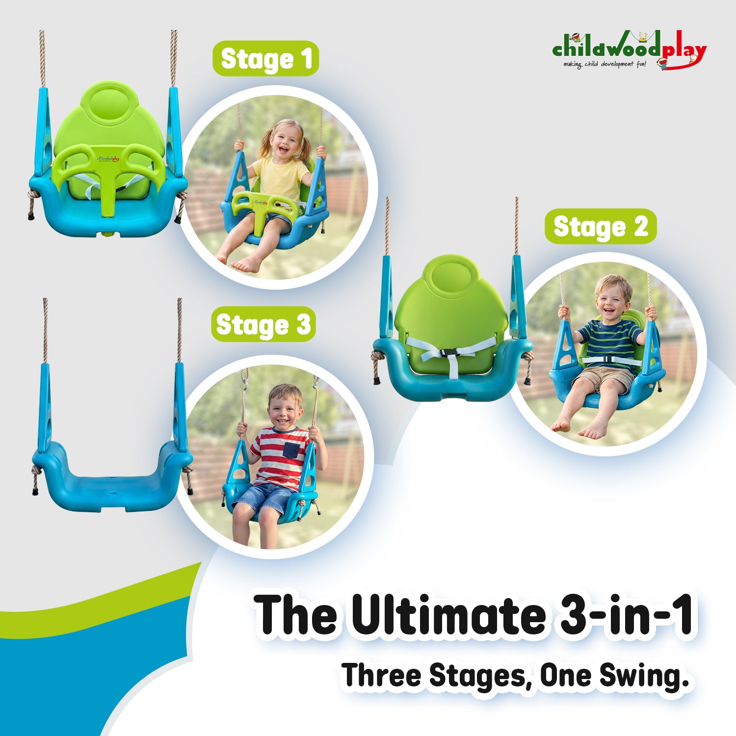 GrowSwing™ 3-in-1 Baby Swing Seat