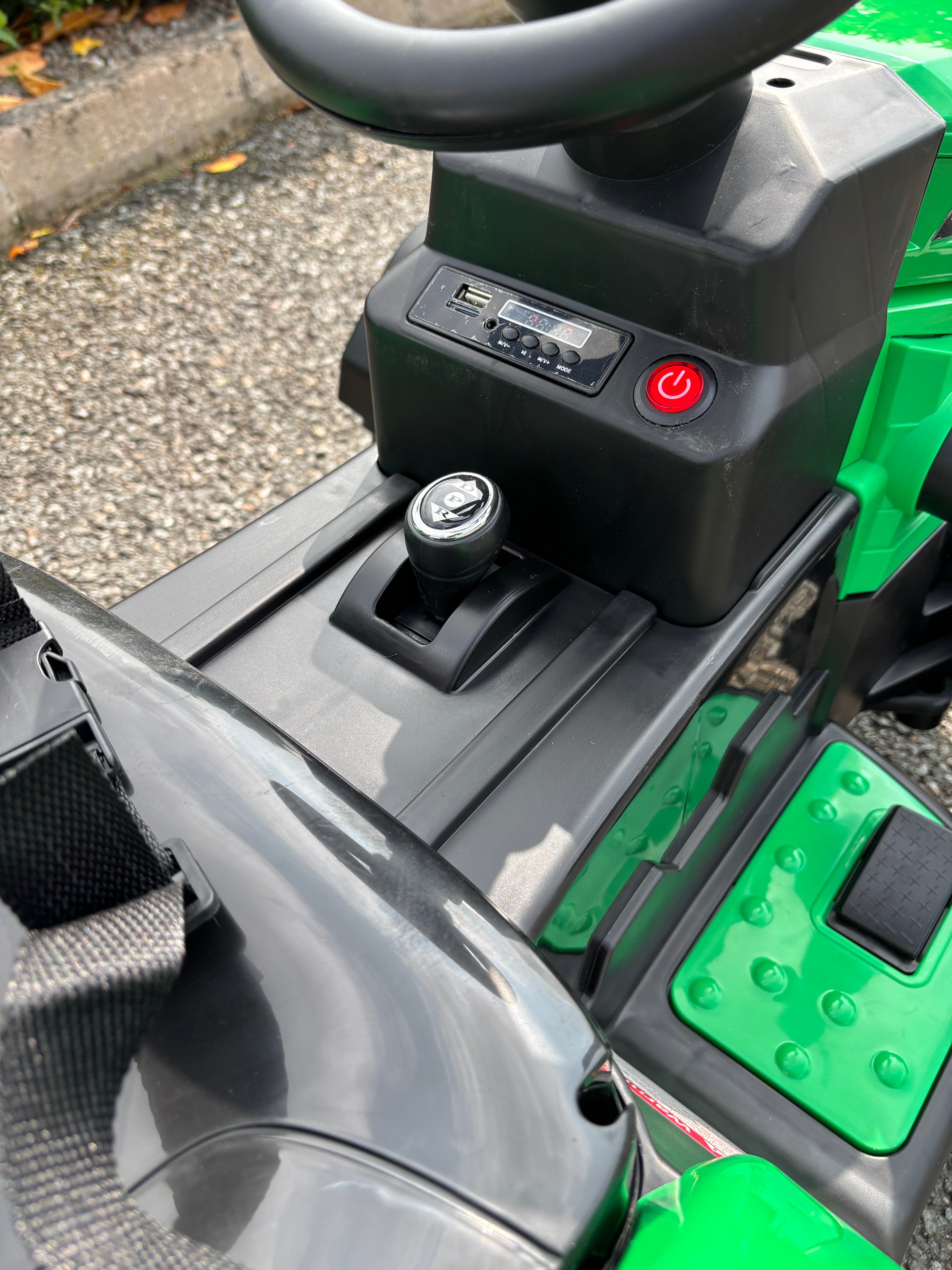 AgriRider 12V Electric Ride On  Tractor & Trailer Green