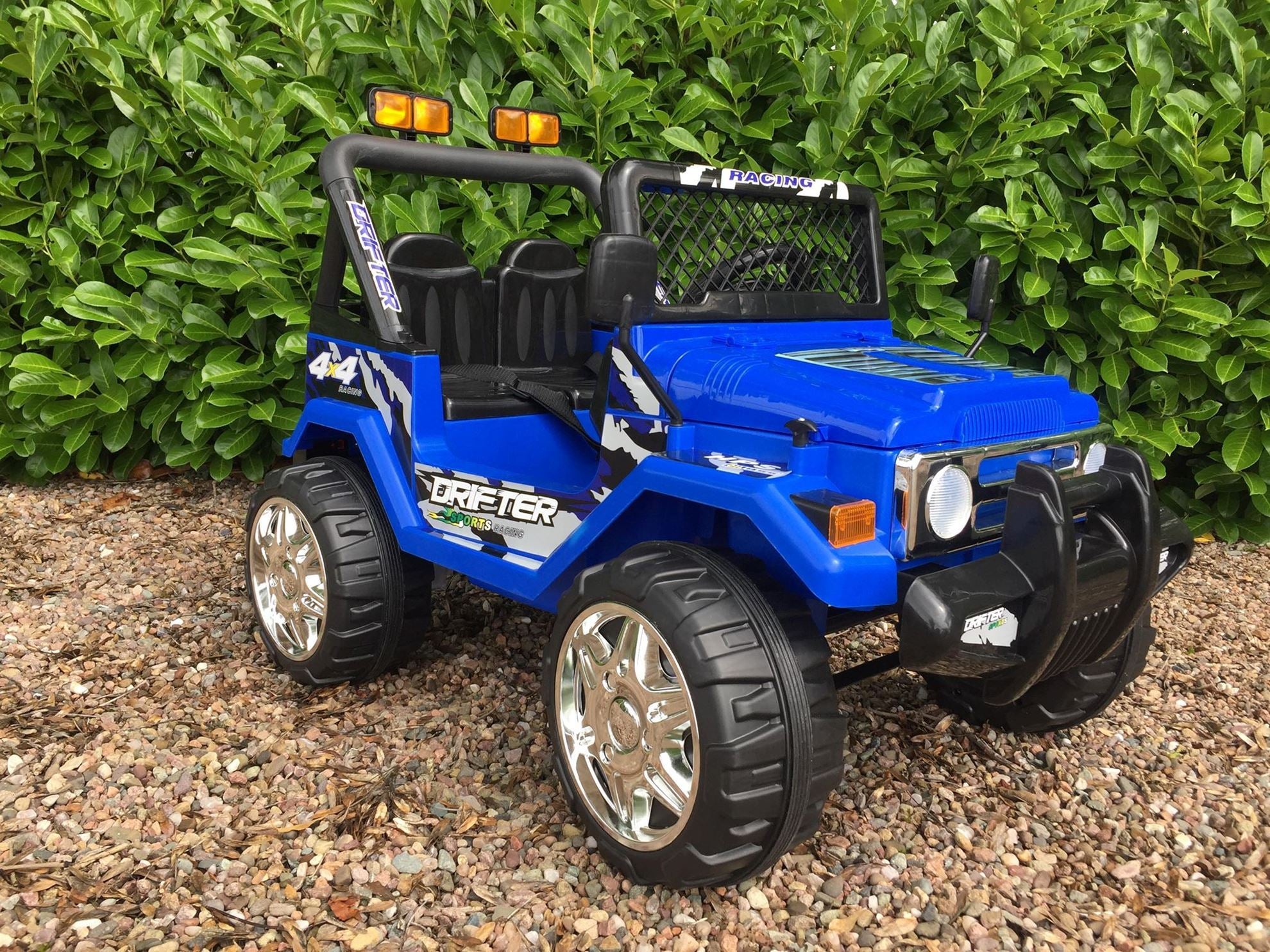 Drifter 12v 2 Seater 4x4 Ride on Jeep Truck Blue