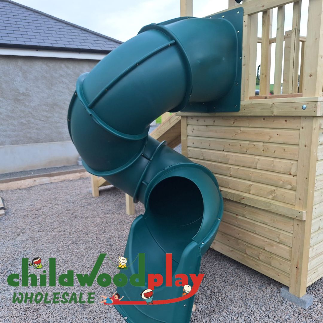 5ft Deck Tube Twist Tunnel Slide