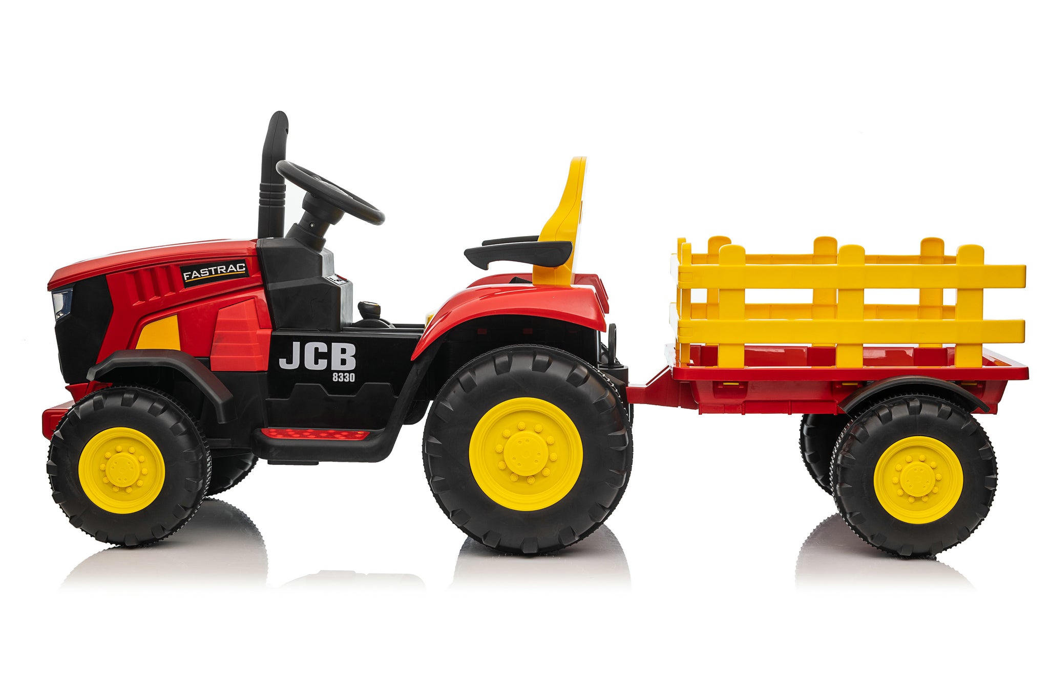 AgriRider 12V Electric Ride On Tractor & Trailer Red