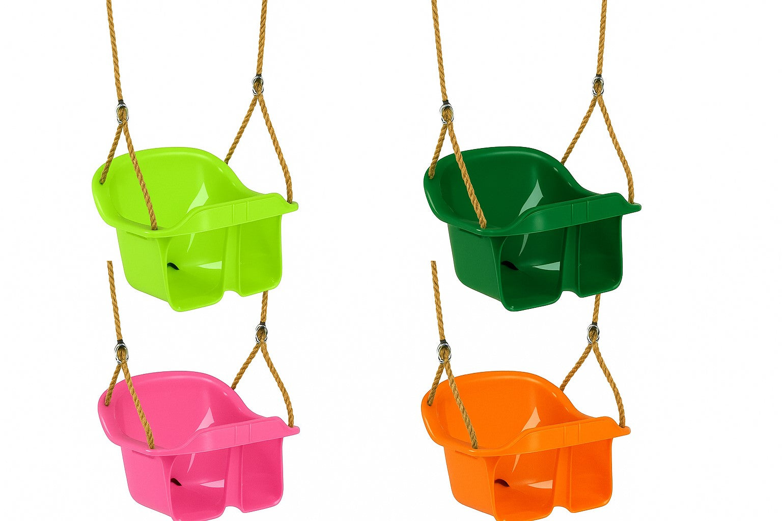 Baby Bucket Swing Seat – Safe Toddler Swing Seat with Safety Strap & Adjustable