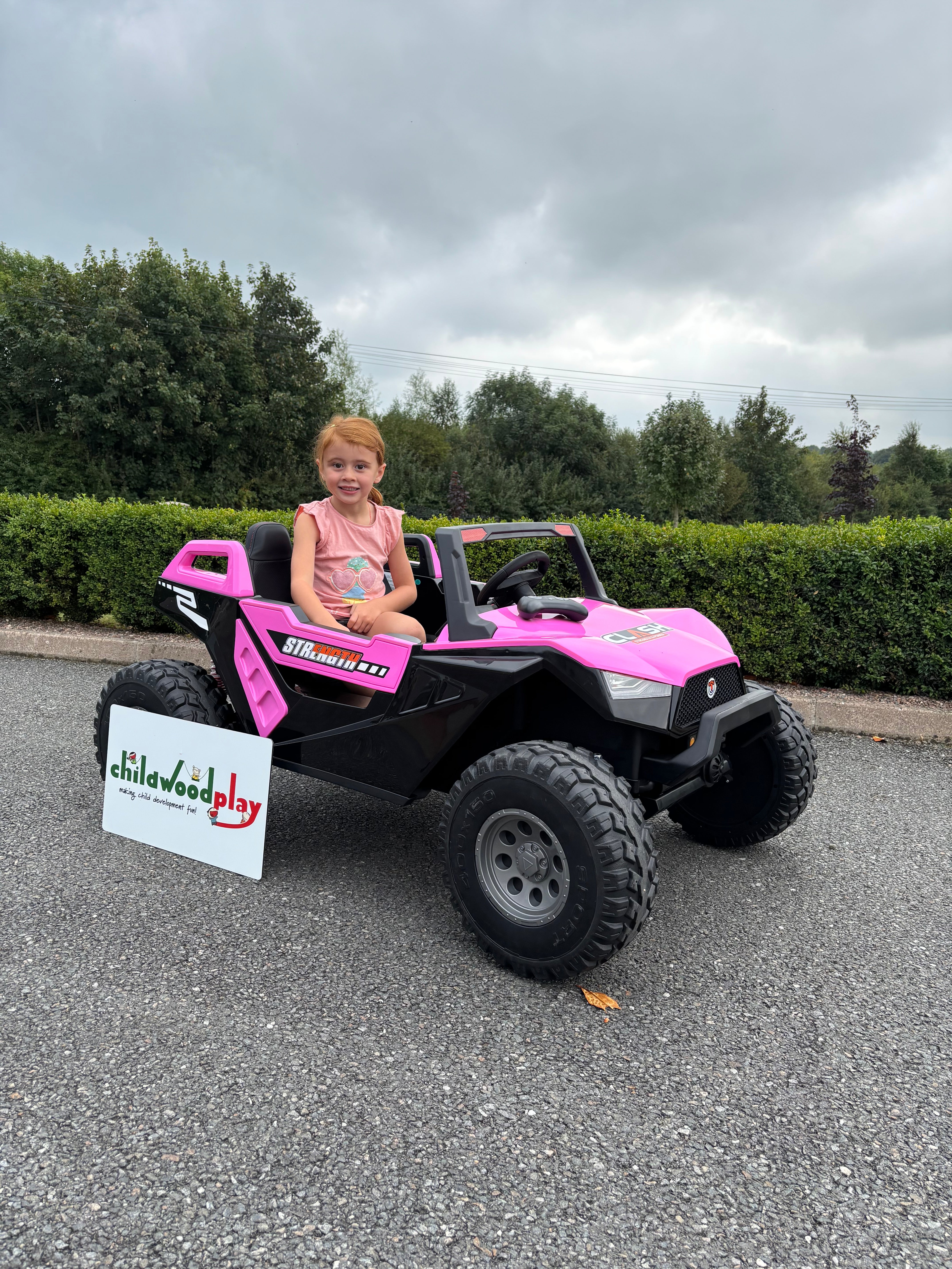 Electric Ride On 24v Clash XL  Pro® Pink  Ride on Buggy - 4 Wheel Drive