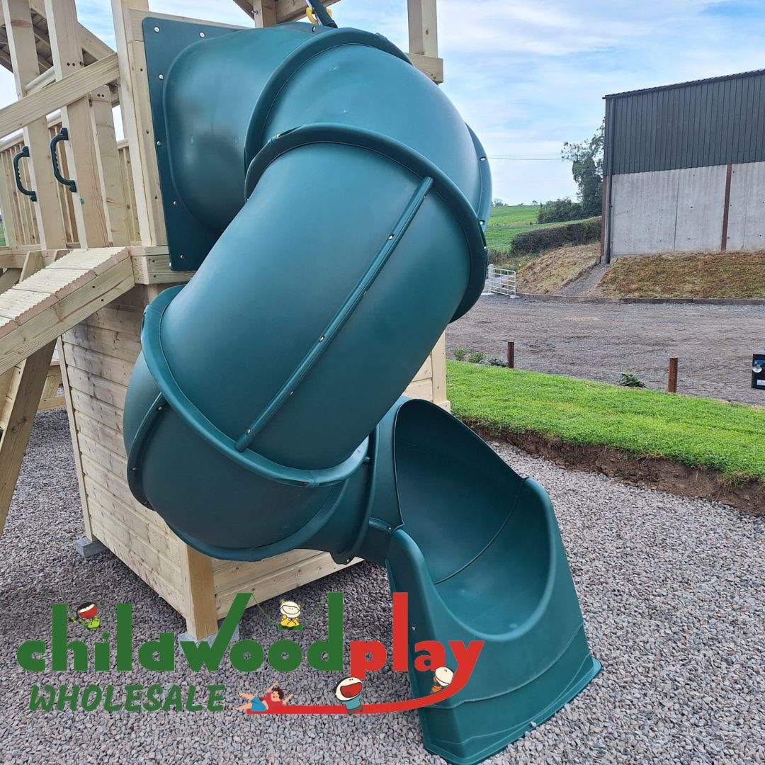 5ft Deck Tube Twist Tunnel Slide