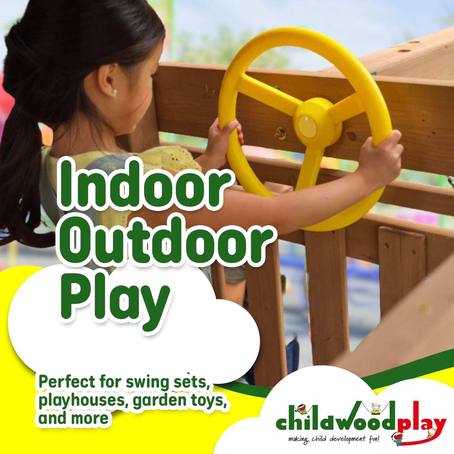 Toy Steering Wheel for Children's Climbing Frame / Treehouse