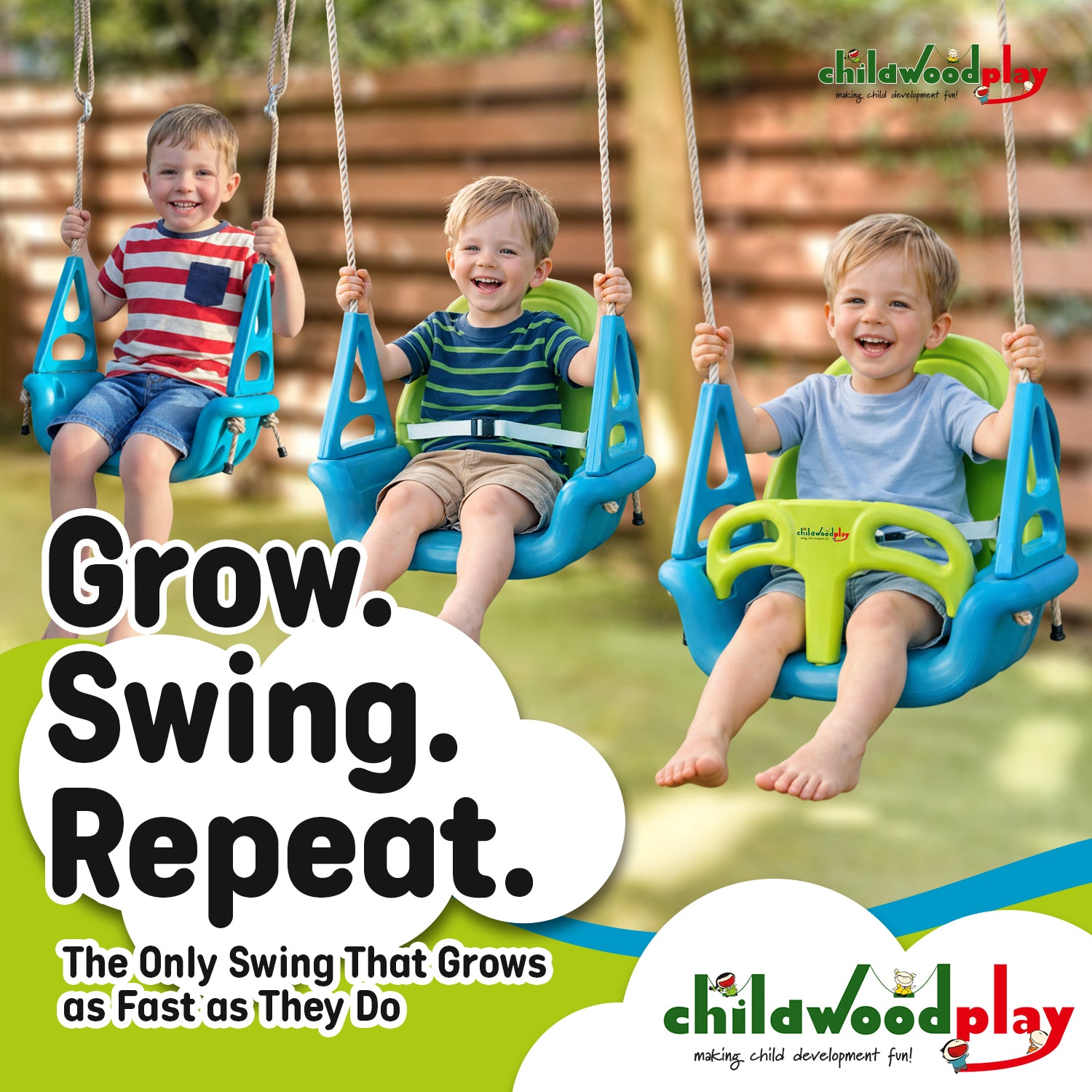 GrowSwing™ 3-in-1 Baby Swing Seat