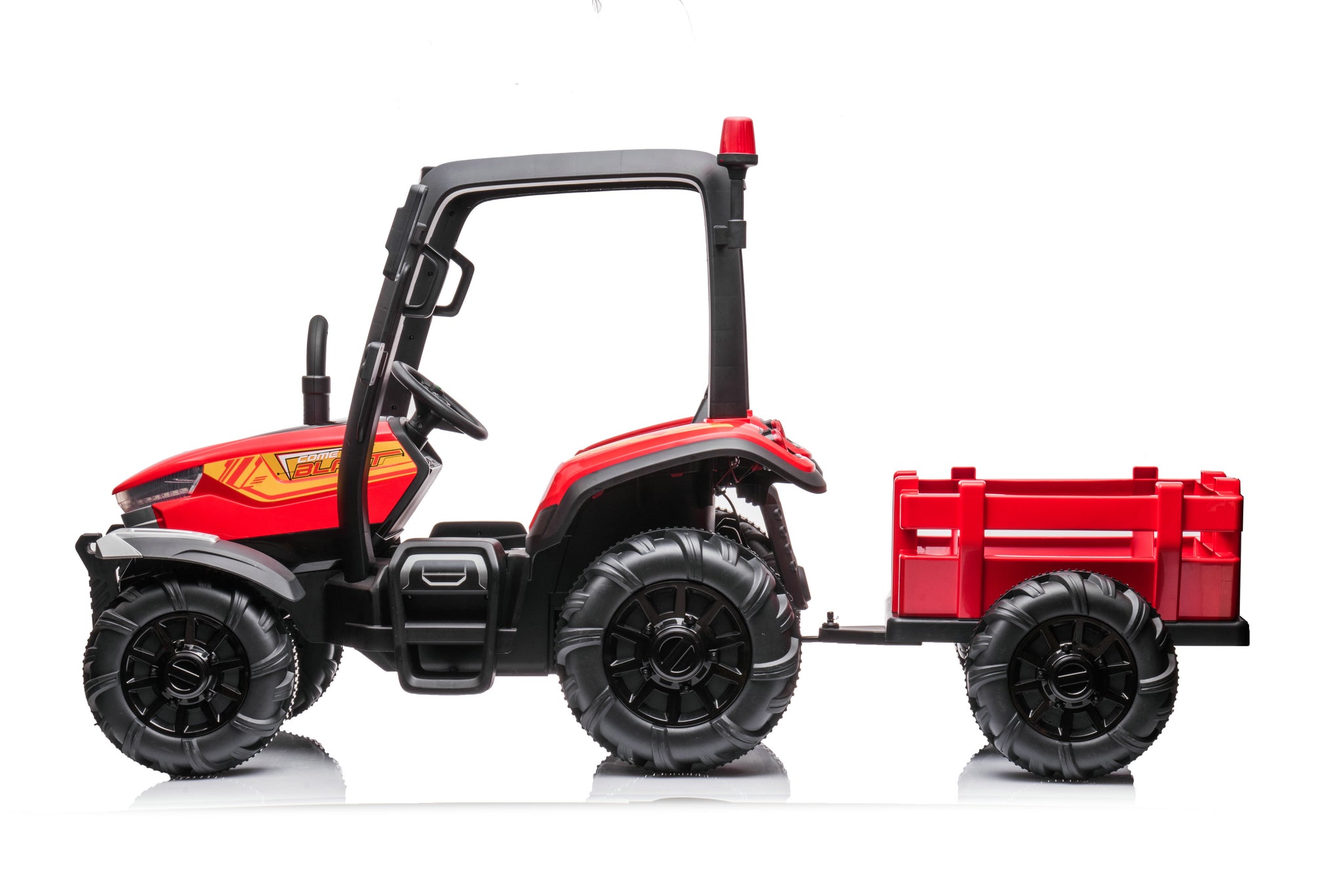 AgriRider Pro™ 24V Electric Ride-On Tractor & Trailer Red