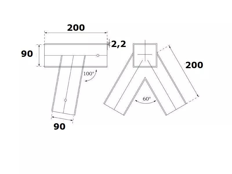 Heavy Duty Swing Corner Bracket | 100° Angle for 90mm x 90mm Posts –  Clim