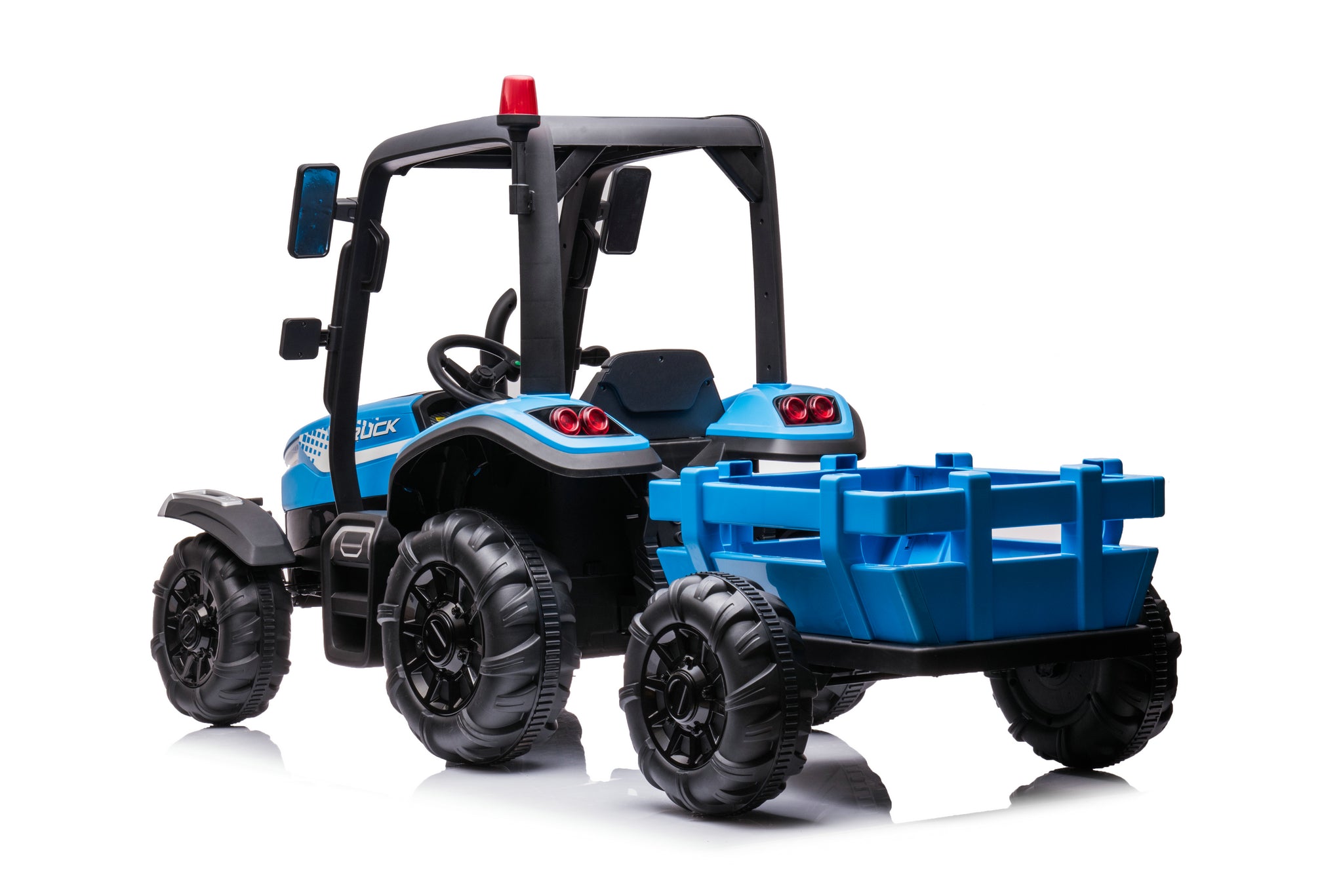 AgriRider Pro™ 24V Electric Ride-On Tractor & Trailer Blue