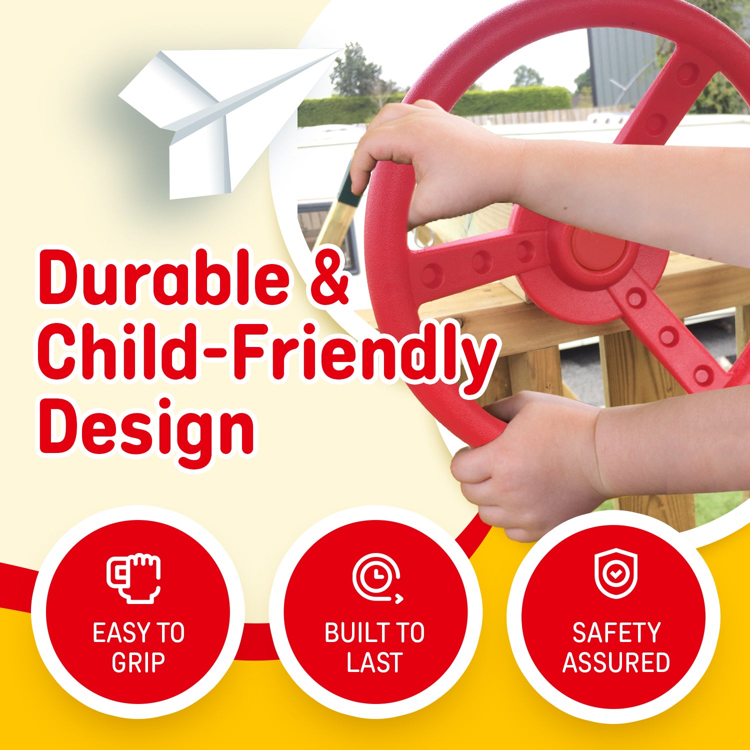 Toy Steering Wheel for Children's Climbing Frame / Treehouse