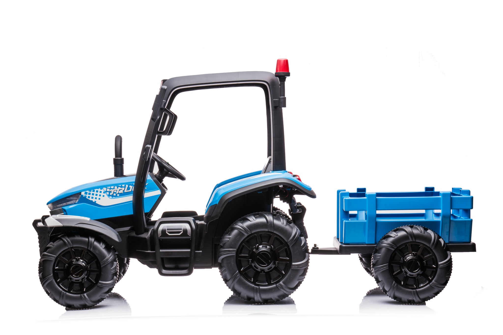AgriRider Pro™ 24V Electric Ride-On Tractor & Trailer Blue