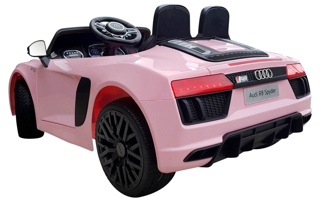 Audi R8 Spyder Licensed Kids Ride on Electric Car - Pink image 2