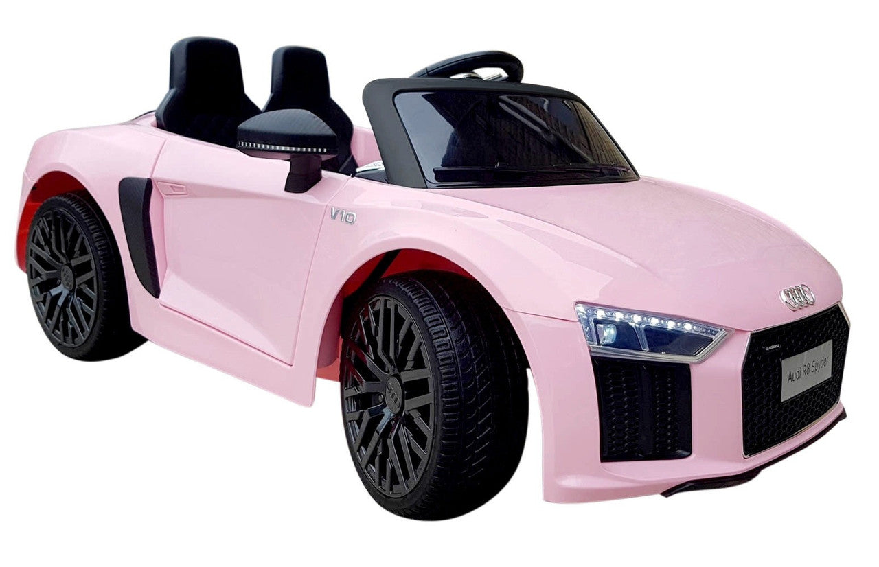 Audi R8 Spyder Licensed Kids Ride on Electric Car - Pink
