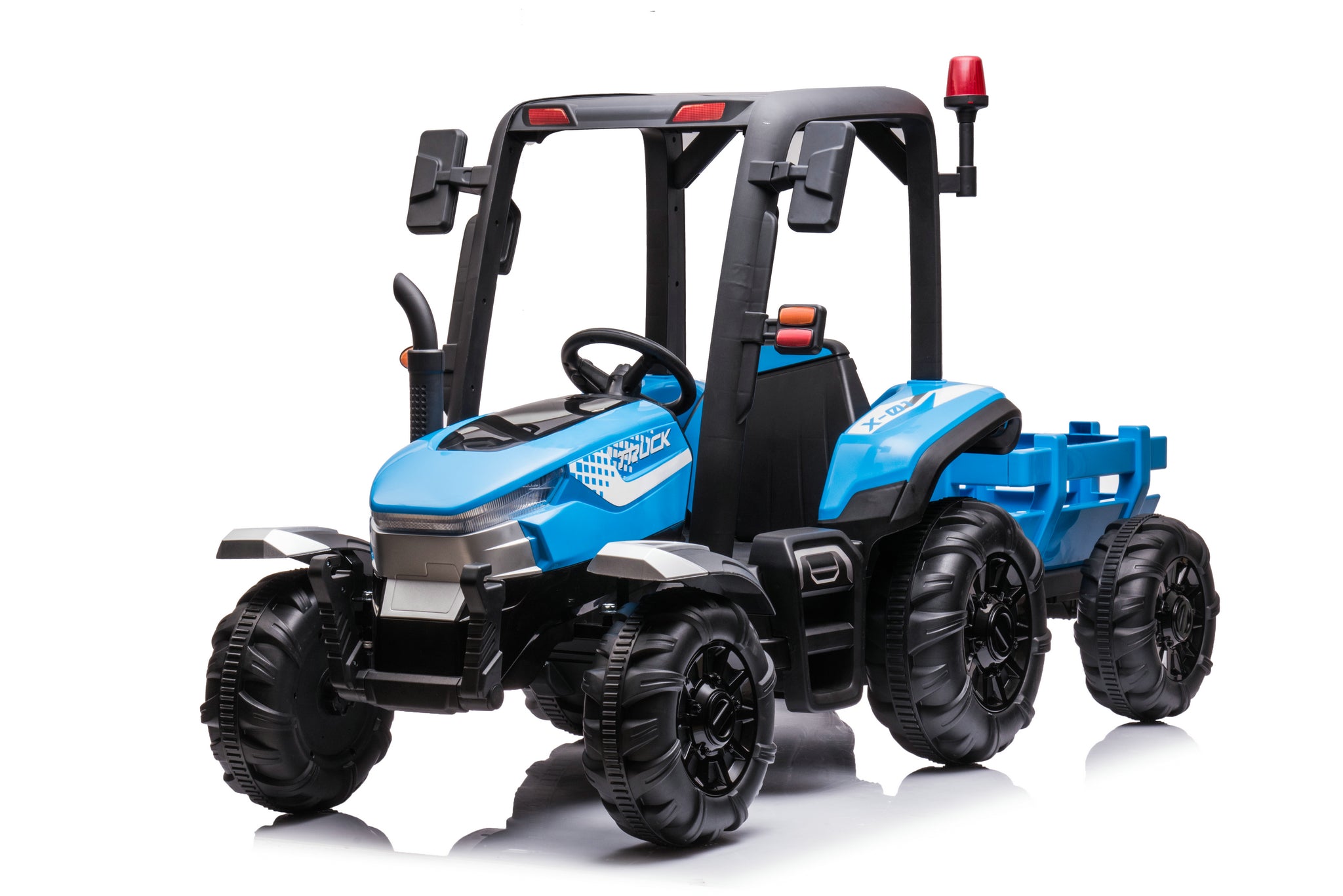 AgriRider Pro™ 24V Electric Ride-On Tractor & Trailer Blue