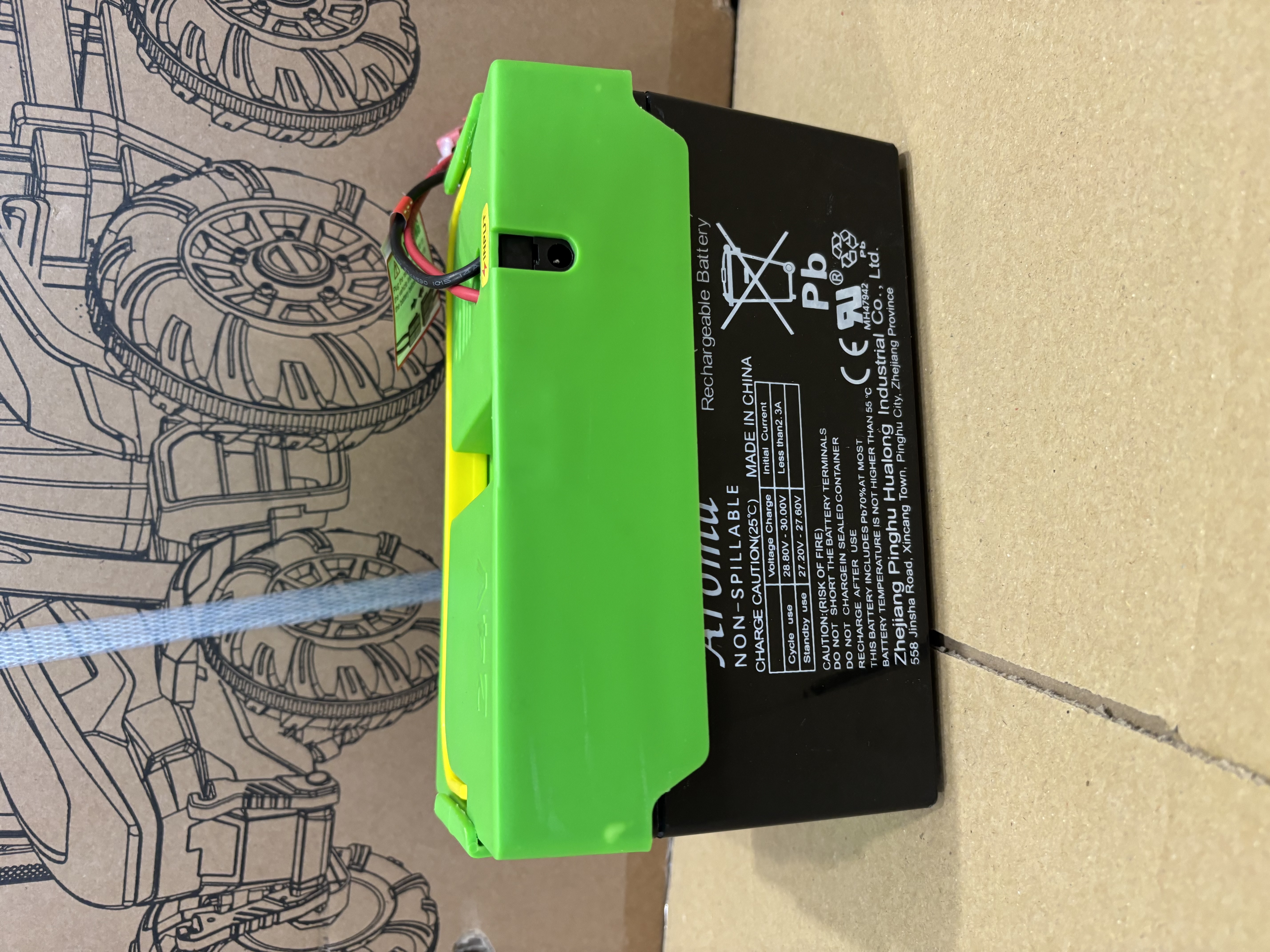 24V 9Ah Replacement Battery – AgriRider Pro® Ride-On Tractor - Spare Parts