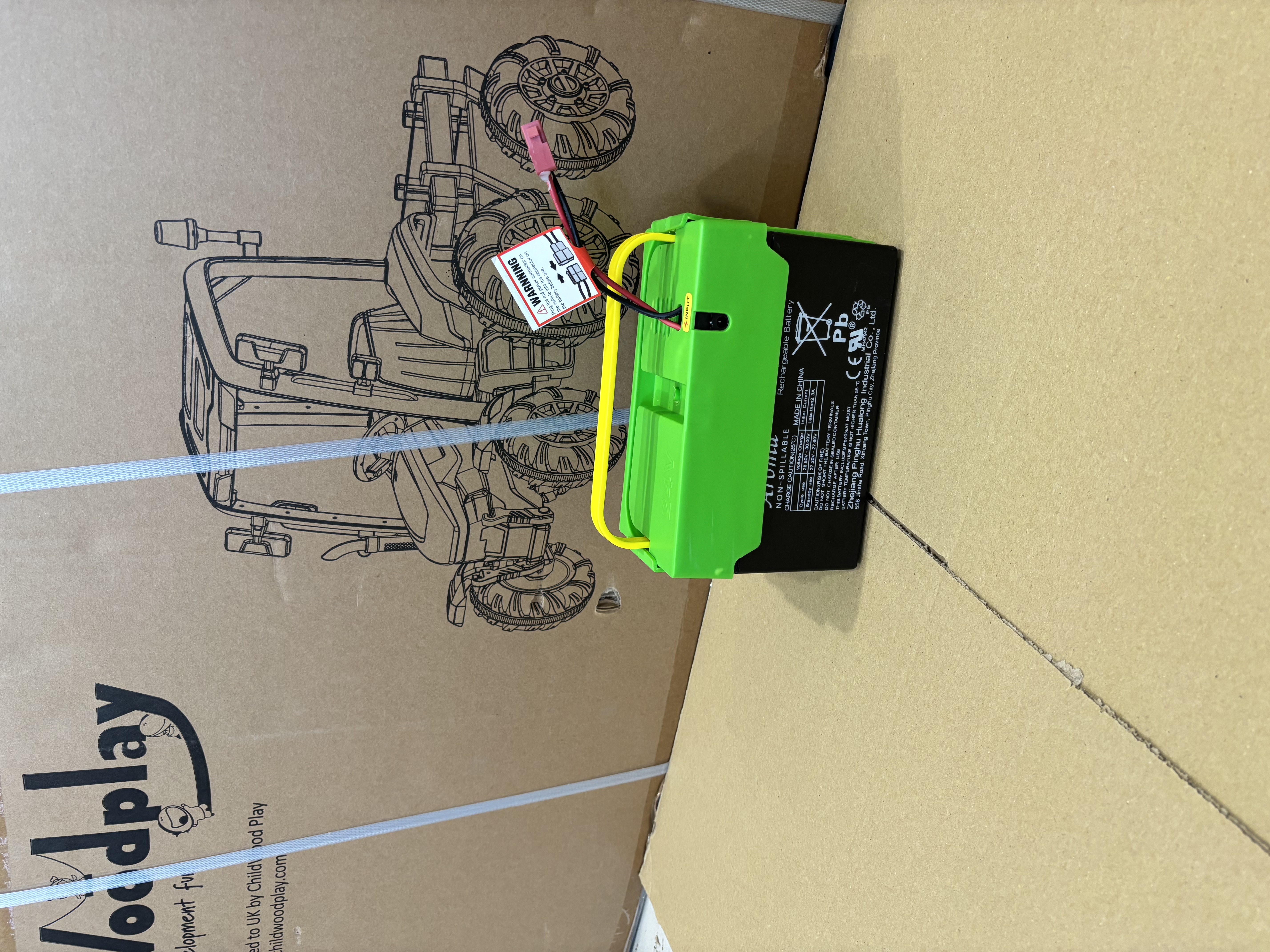 24V 9Ah Replacement Battery – AgriRider Pro® Ride-On Tractor