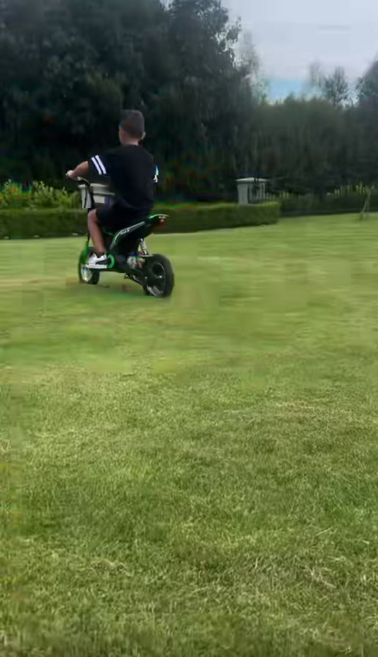 Electric Ride On 24v Dirt Bike Racer 350w -  Green gallery image 2
