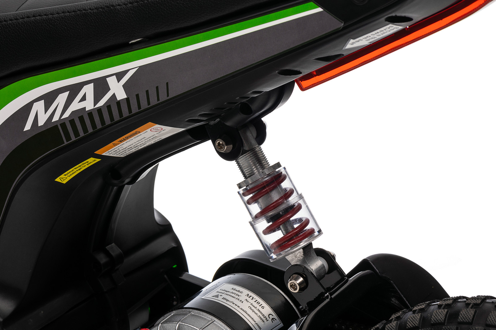 Electric Ride On 24v Dirt Bike Racer 350w -  Green gallery image 11