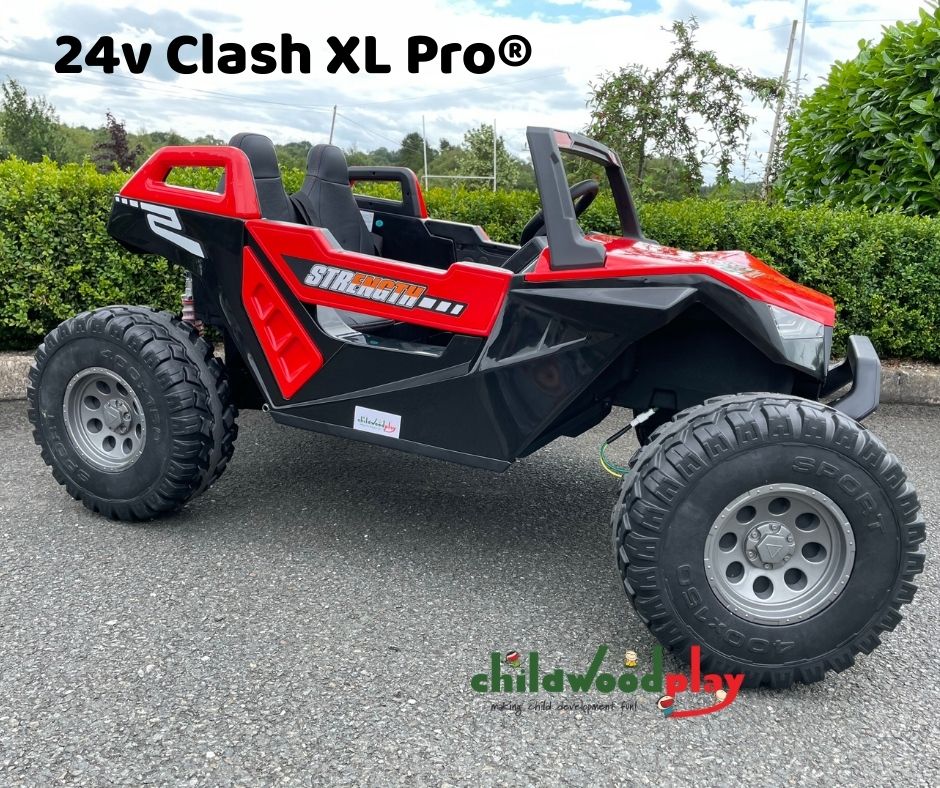 Electric Ride On 24v Clash XL - Pro® Ride on Buggy - 4 Wheel Drive -RED