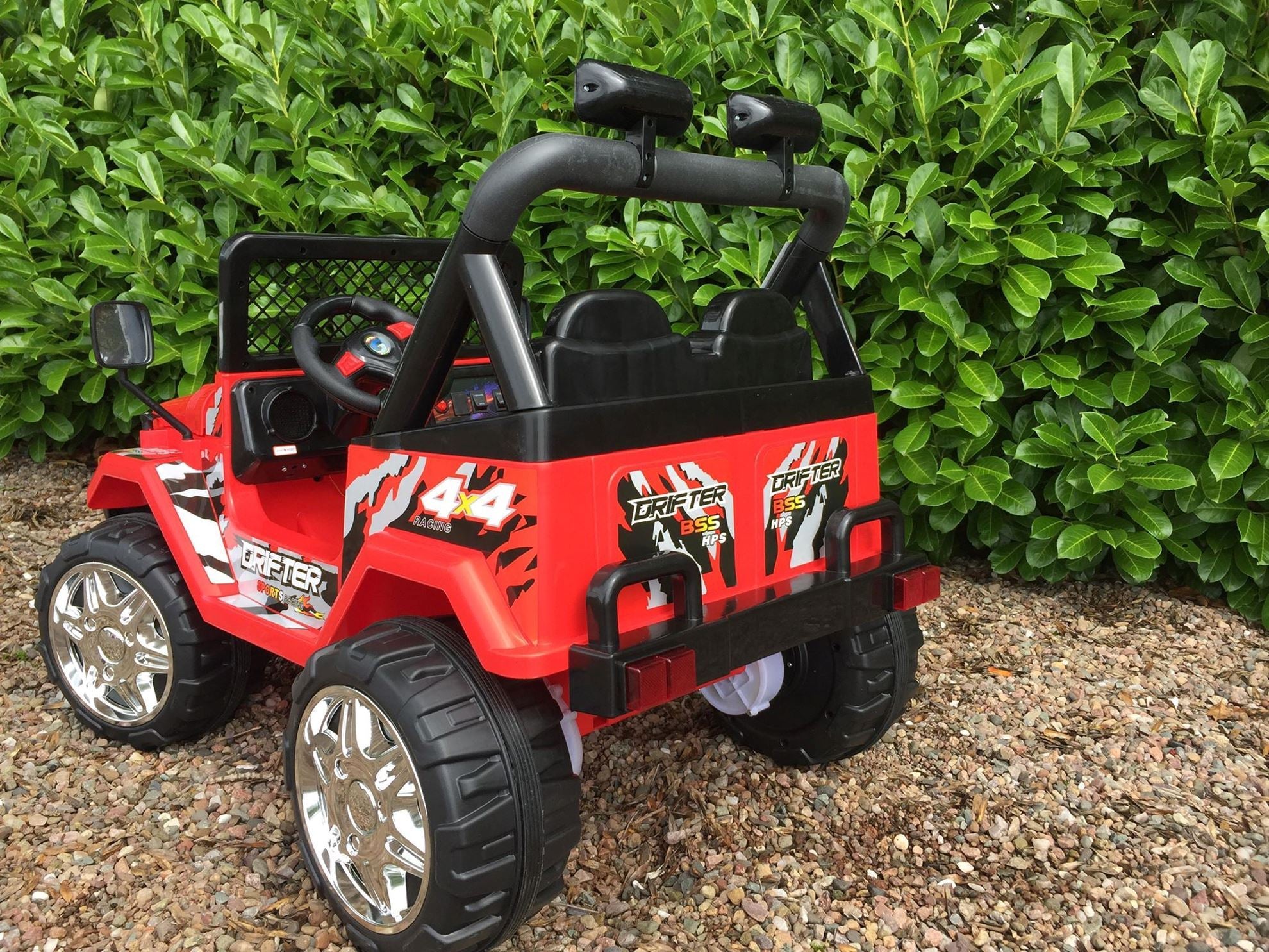 Kids Electric Jeep. 4x4 ride on for kids in RED image 1