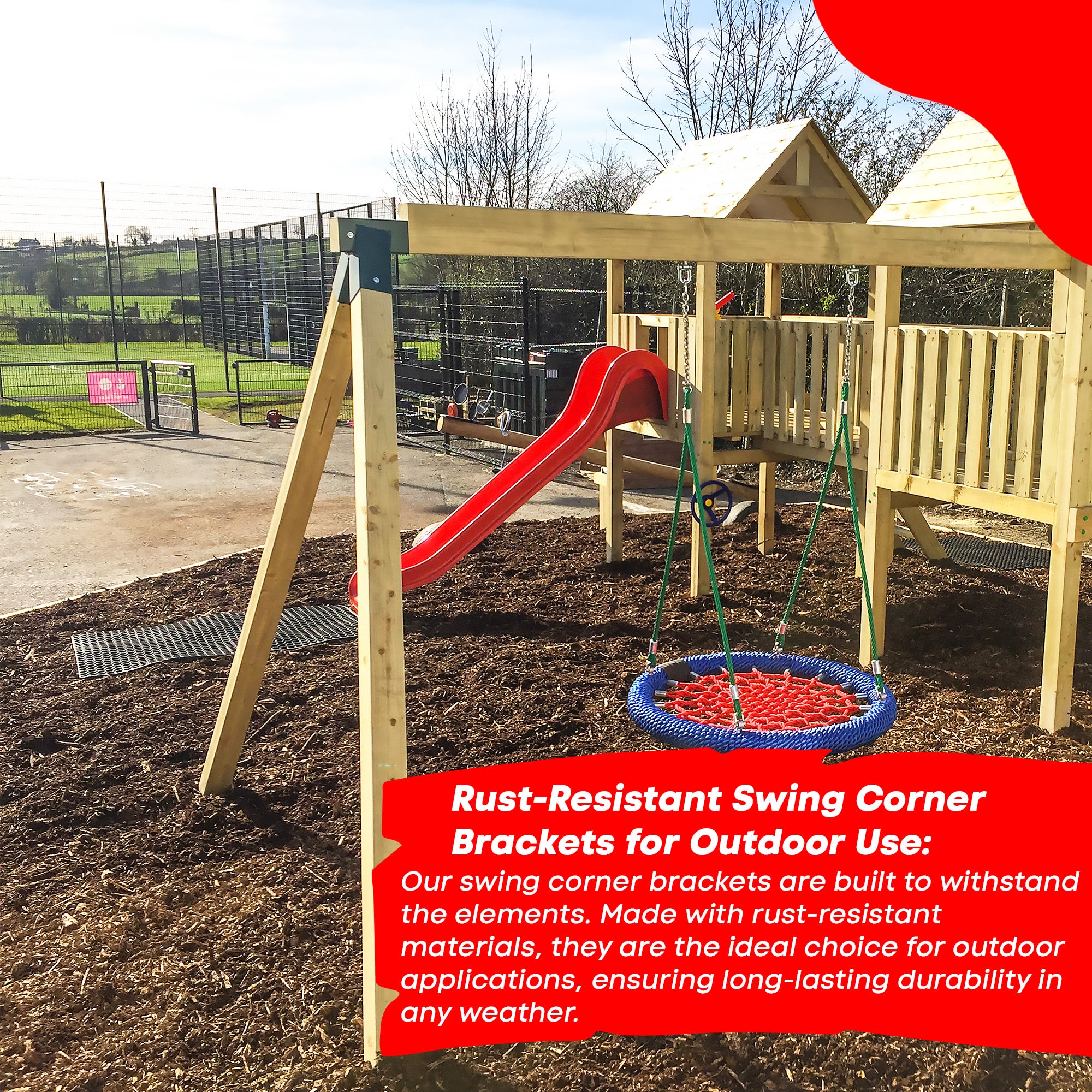 Heavy Duty Swing Corner Bracket | 100° Angle for 90mm x 90mm Posts –  Clim