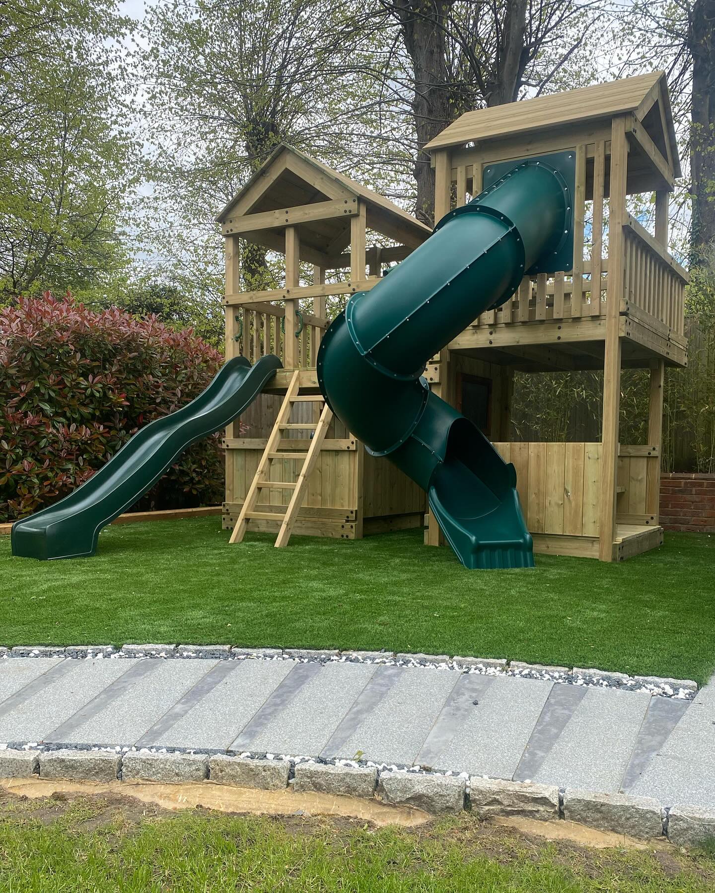 7ft Tube Twist Tunnel Slide for Climbing Frames  Heavy-Duty Outdoor Spiral Slide