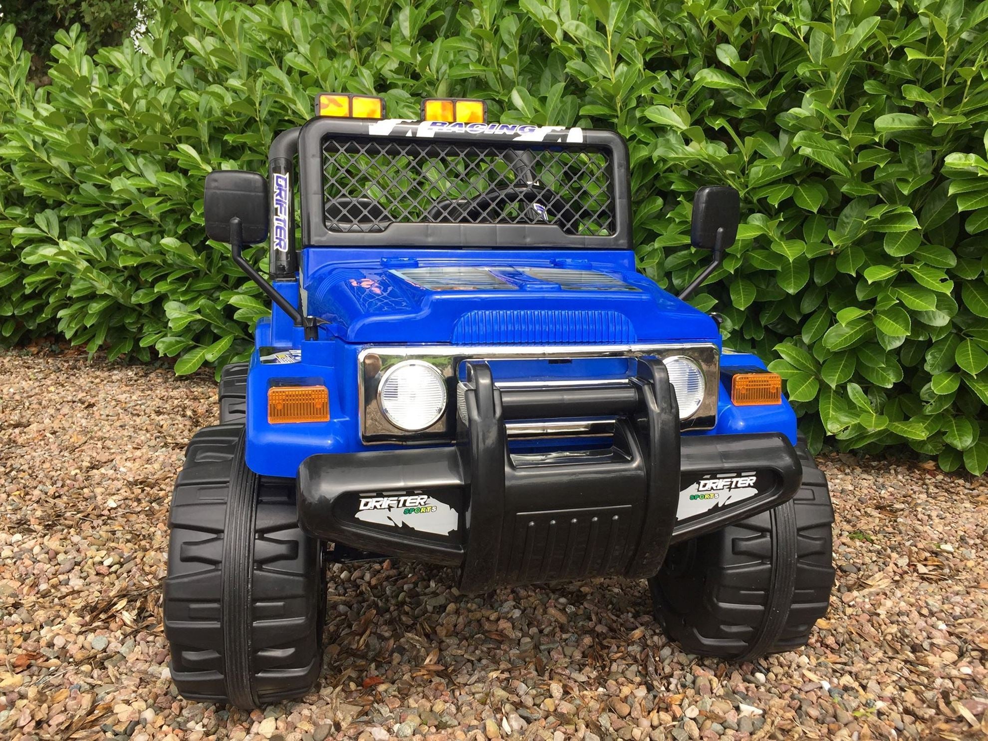 Drifter 12v 2 Seater 4x4 Ride on Jeep Truck Blue