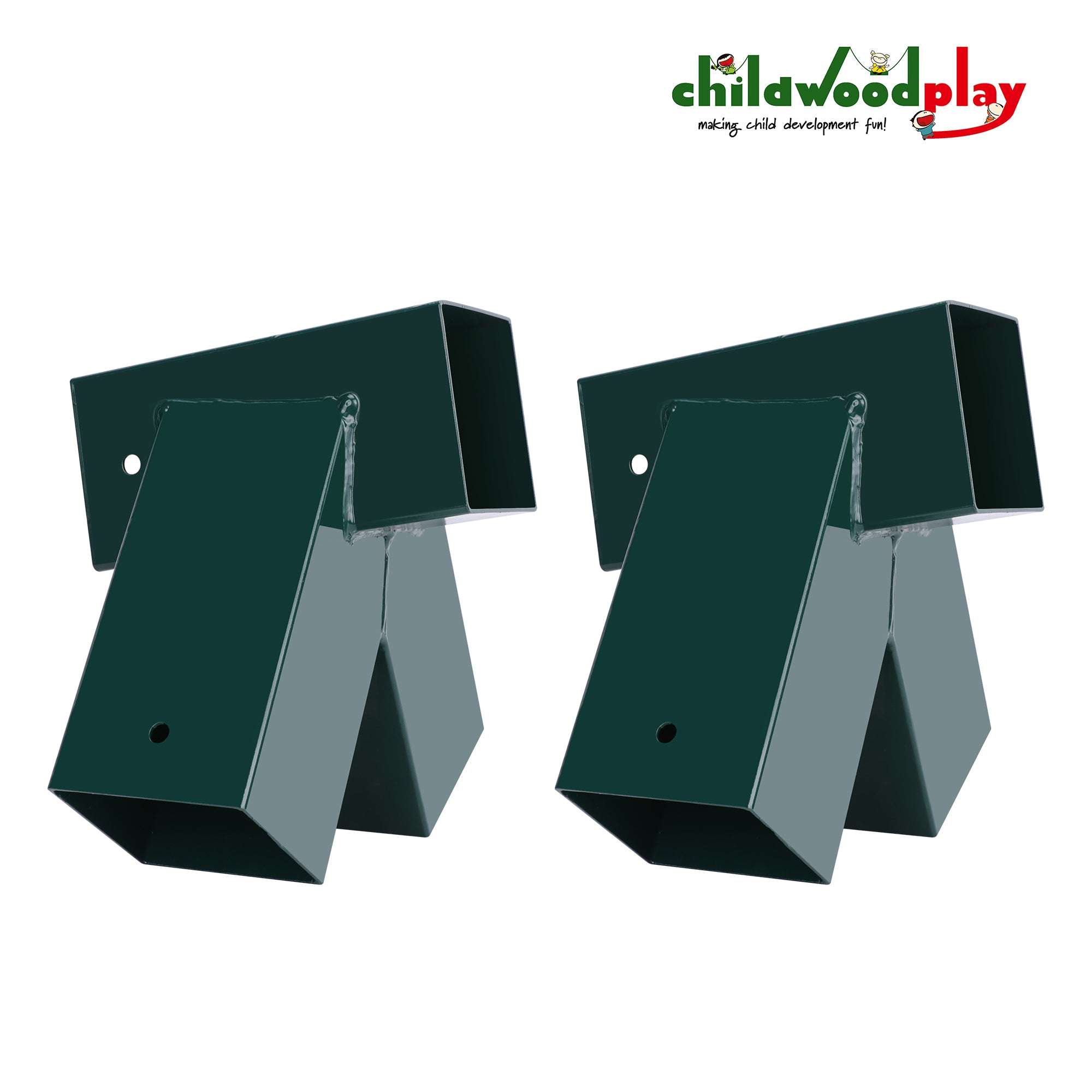Pair of Heavy Duty Swing Corner Brackets | 100° Angle for 90mm x 90mm Posts – DI