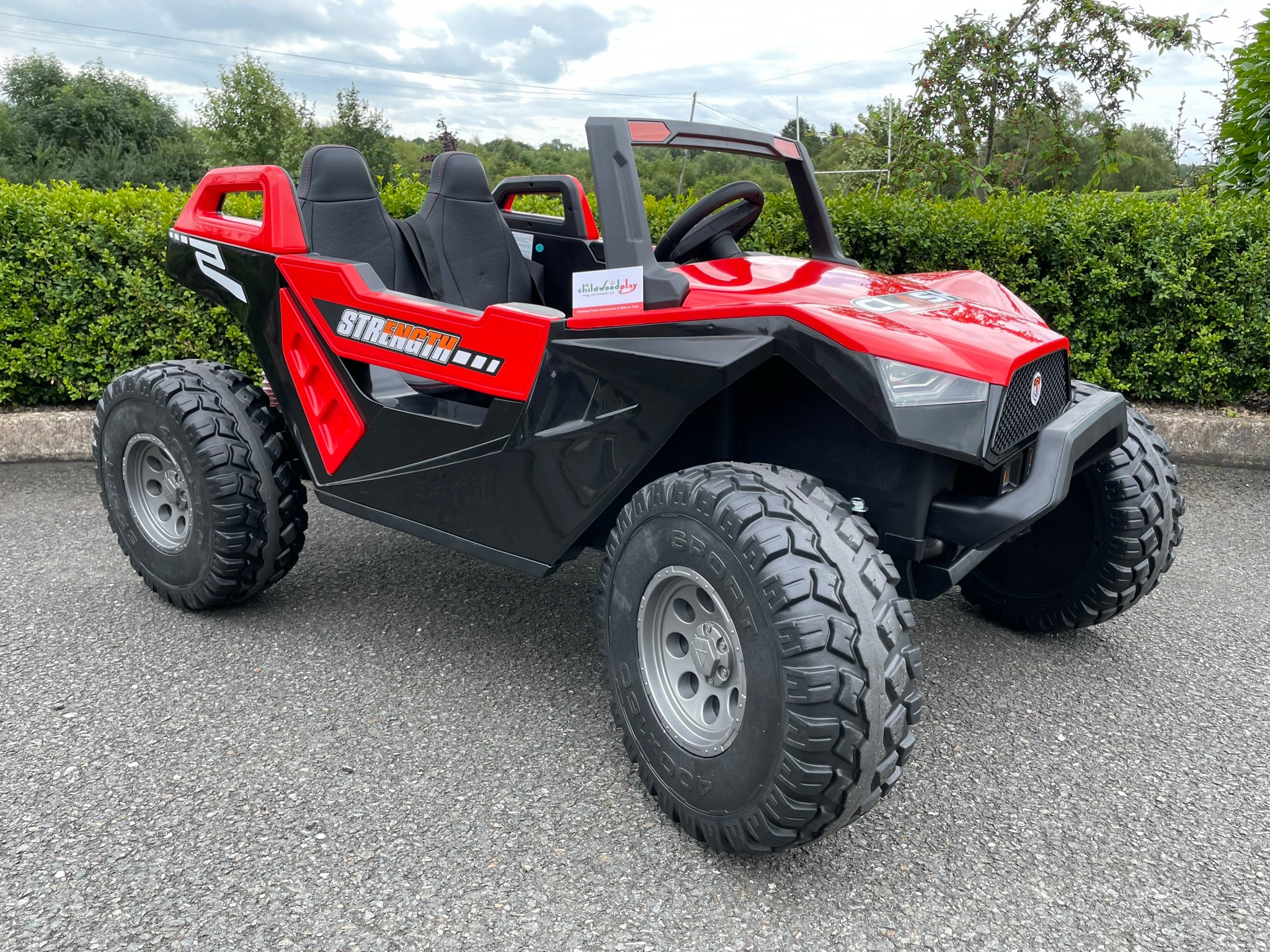 Electric Ride On 24v Clash XL - Pro® Ride on Buggy - 4 Wheel Drive -RED