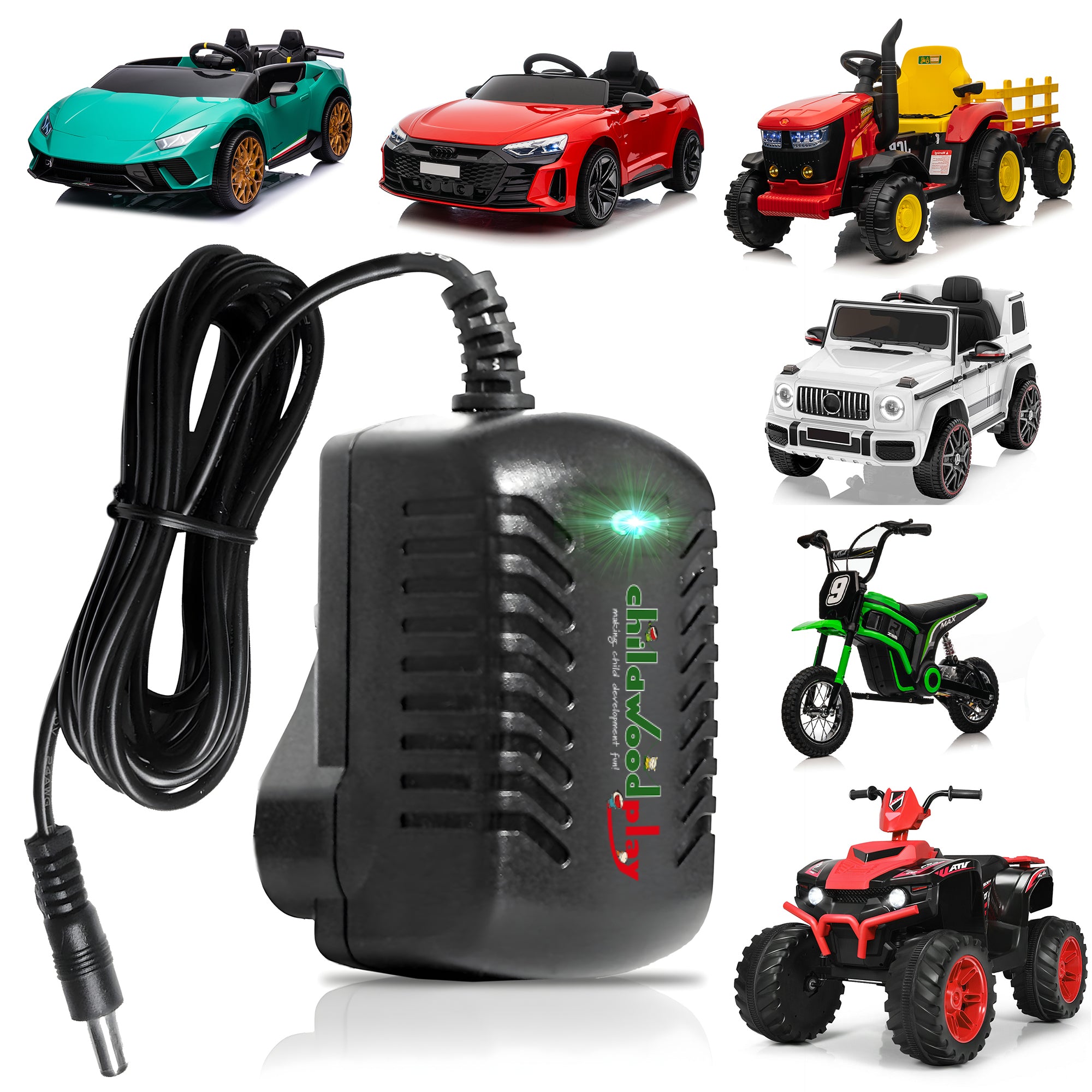 Universal  Charger for 12V Electric Ride on Cars Jeeps Quad