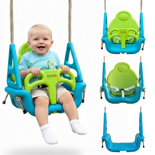 GrowSwing bundle with baby swing, grab handles and telescope